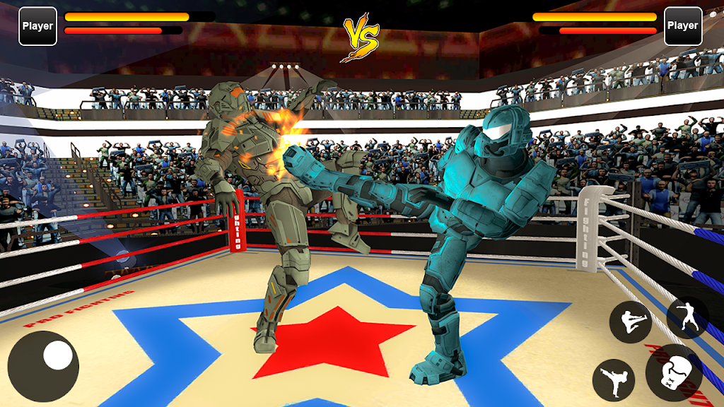 Robot Ring Fighting Real Robot VS Superhero Robot Screenshot 2