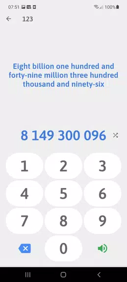 Numbers in English Captura de tela 1