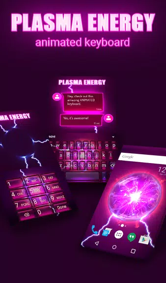 Plasma Keyboard & Wallpaper Captura de pantalla 1