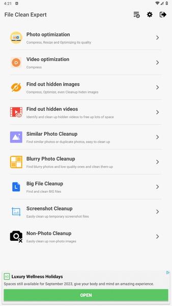 File Cleanup Expert Captura de pantalla 1