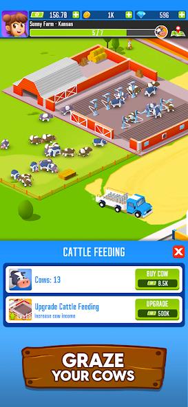 Milk Farm Tycoon Mod Tangkapan skrin 2