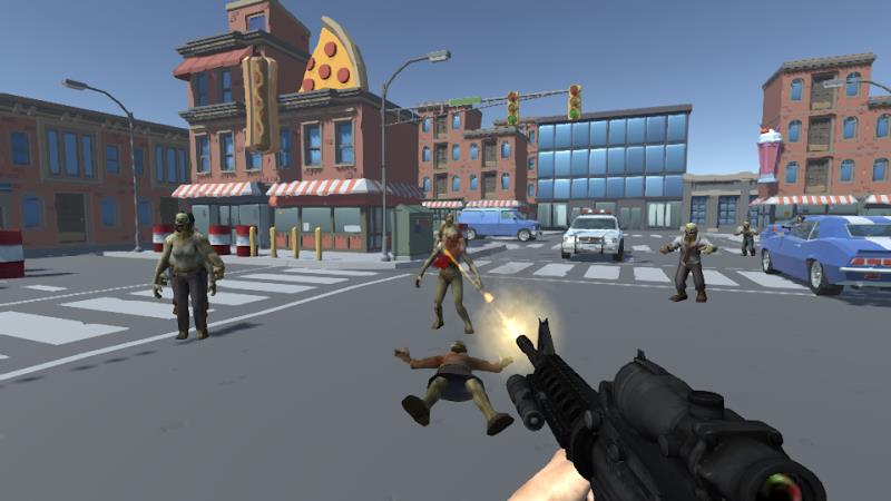 Zombie Shooting 3D Offline Schermafbeelding 4