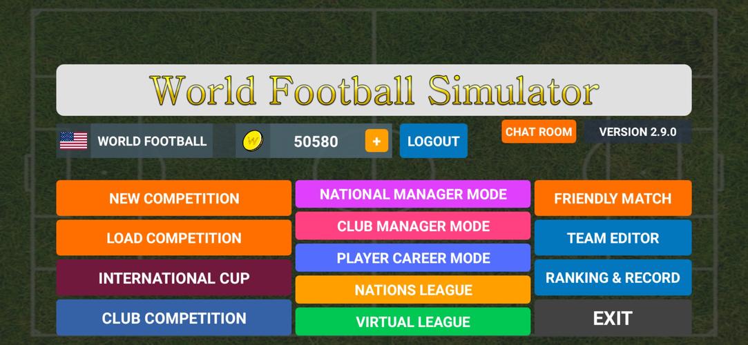 World Football Simulator スクリーンショット 1