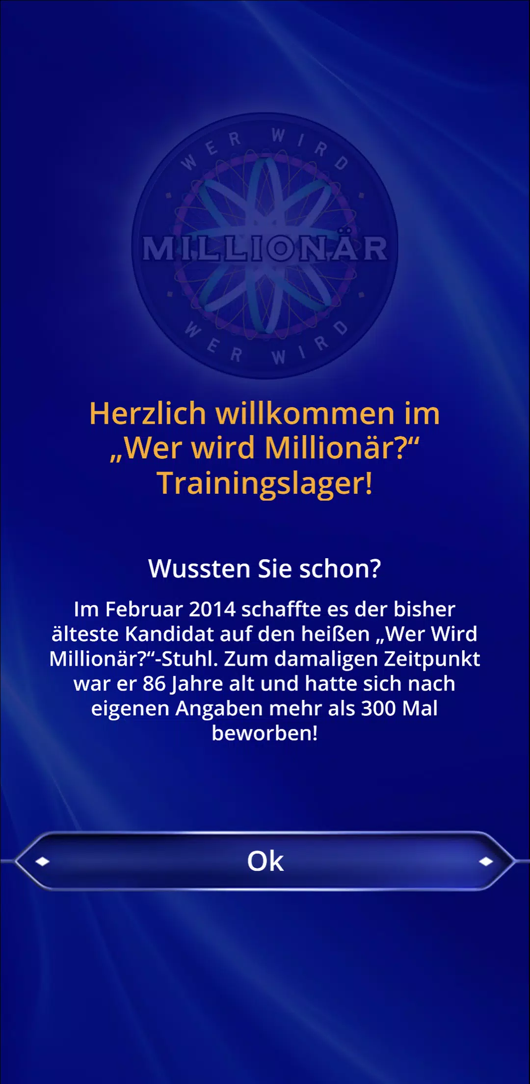 Wer wird Millionär? Training應用截圖第1張