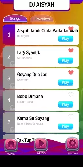 Piano Tiles DJ Aisyah Jamilah Schermafbeelding 3