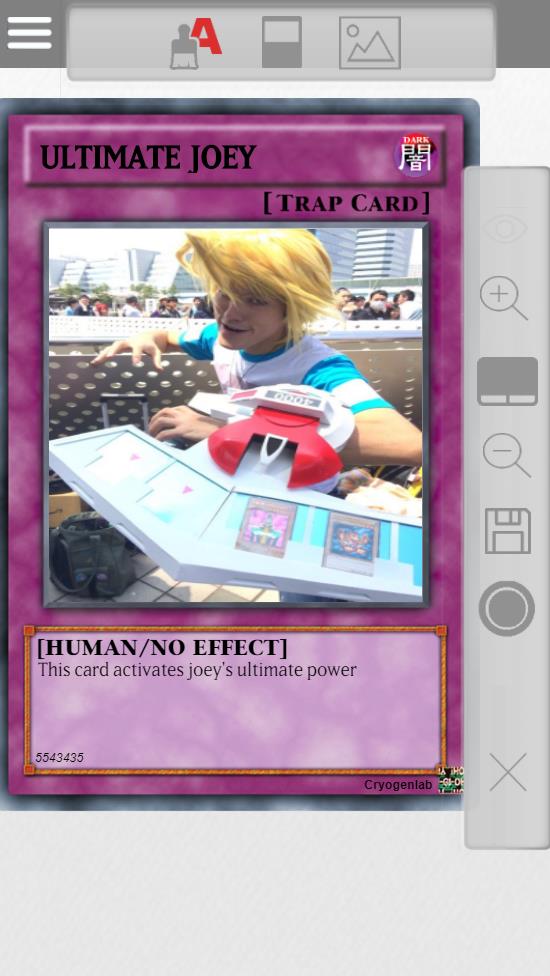 Schermata Yugioh Card Maker 2