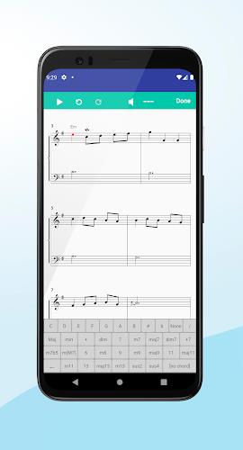 Schermata Score Creator: write music 4