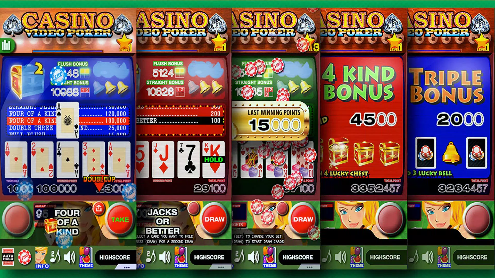 Casino Video Poker Tangkapan skrin 4