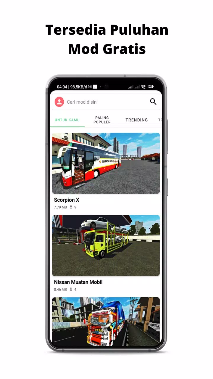 Mod BUSSID Truk Canter Tawakal Capture d'écran 2