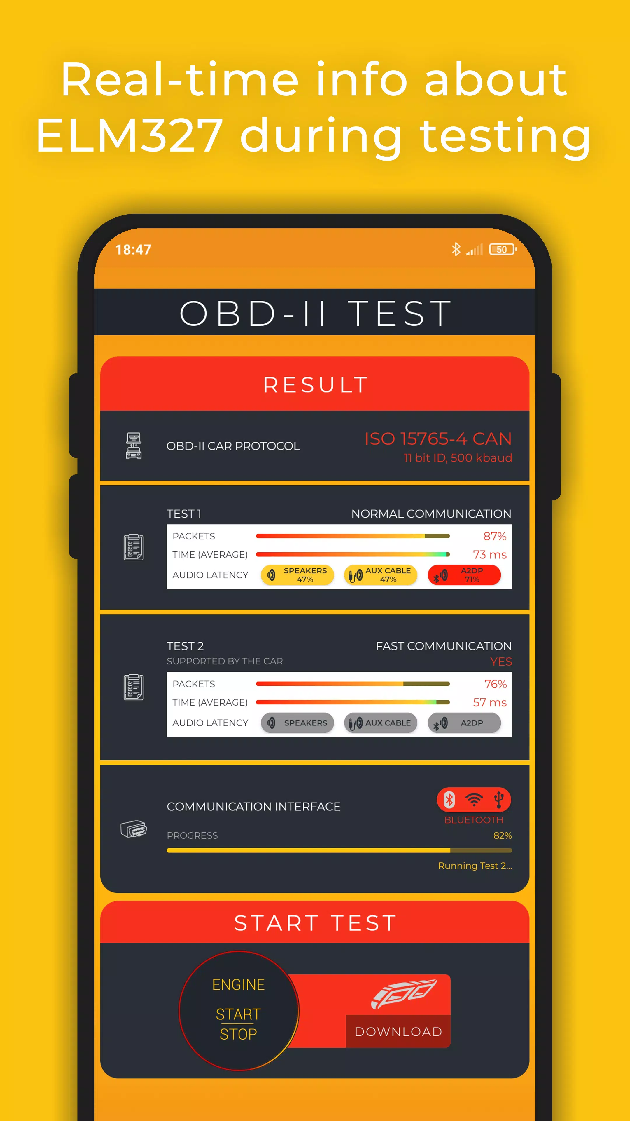 OBD2 Test Ekran Görüntüsü 4