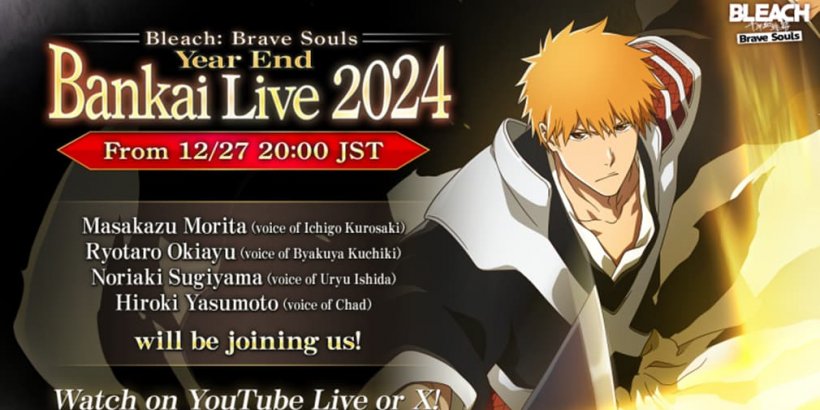 Bleach: Brave Souls Celebrates Year's End with Livestream and Voice Actor Appearance