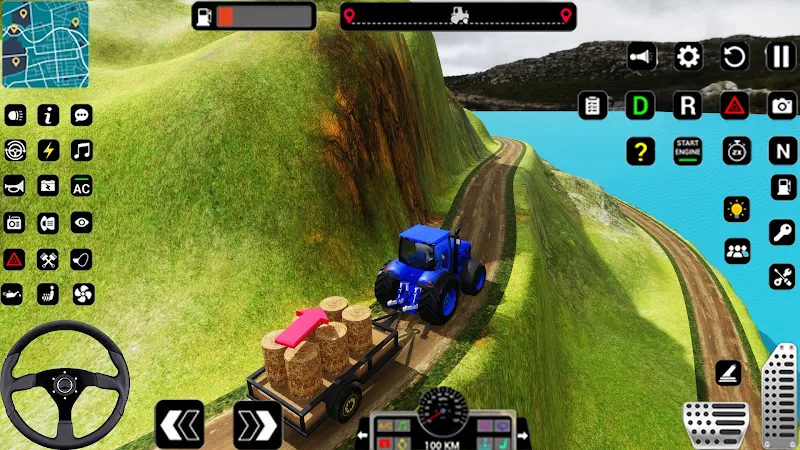 Tractor Trolly Driving Games Schermafbeelding 3