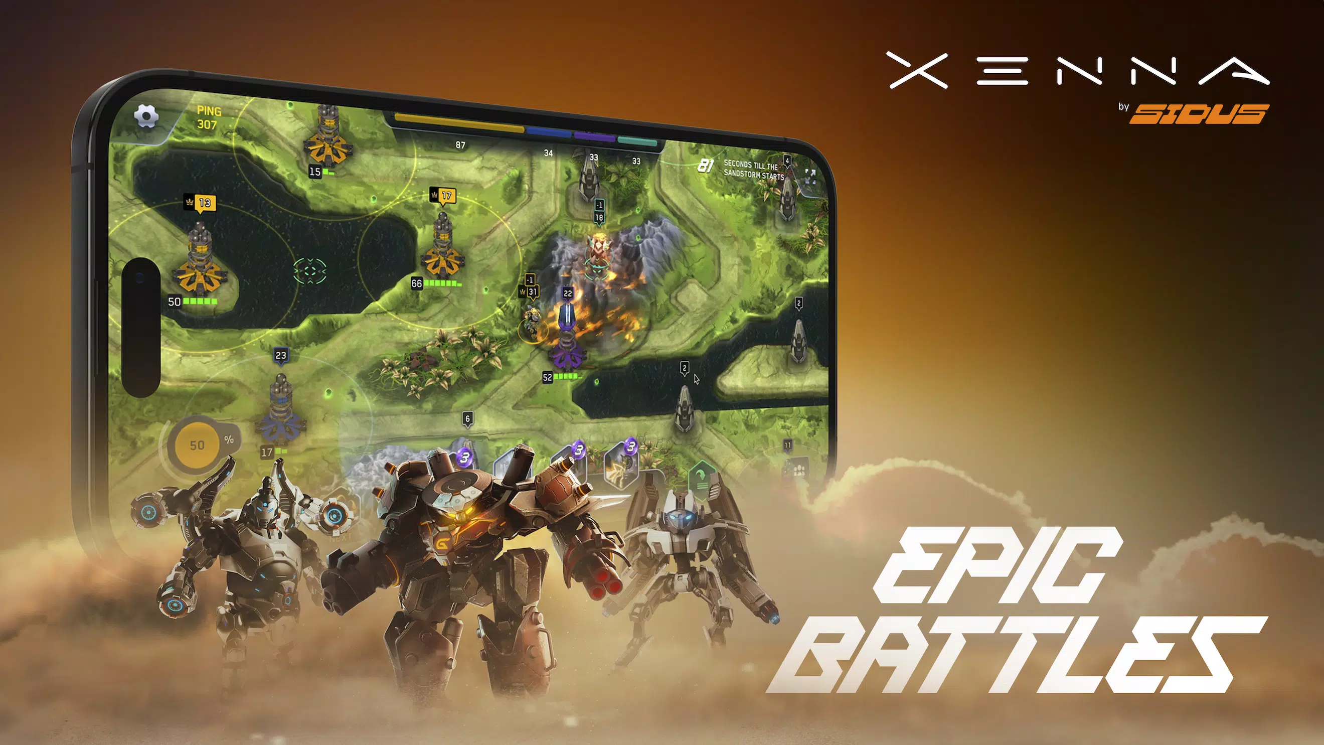 Xenna: Card Battle RTS Capture d'écran 1