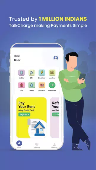 TalkCharge - Recharge & Bills ဖန်သားပြင်ဓာတ်ပုံ 1