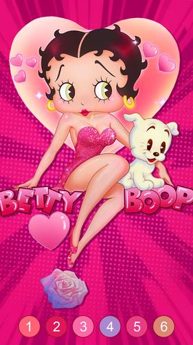 Betty Boop Vintage Coloring ဖန်သားပြင်ဓာတ်ပုံ 1