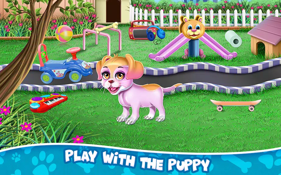 Fluffy Puppy Play and Care Capture d'écran 3