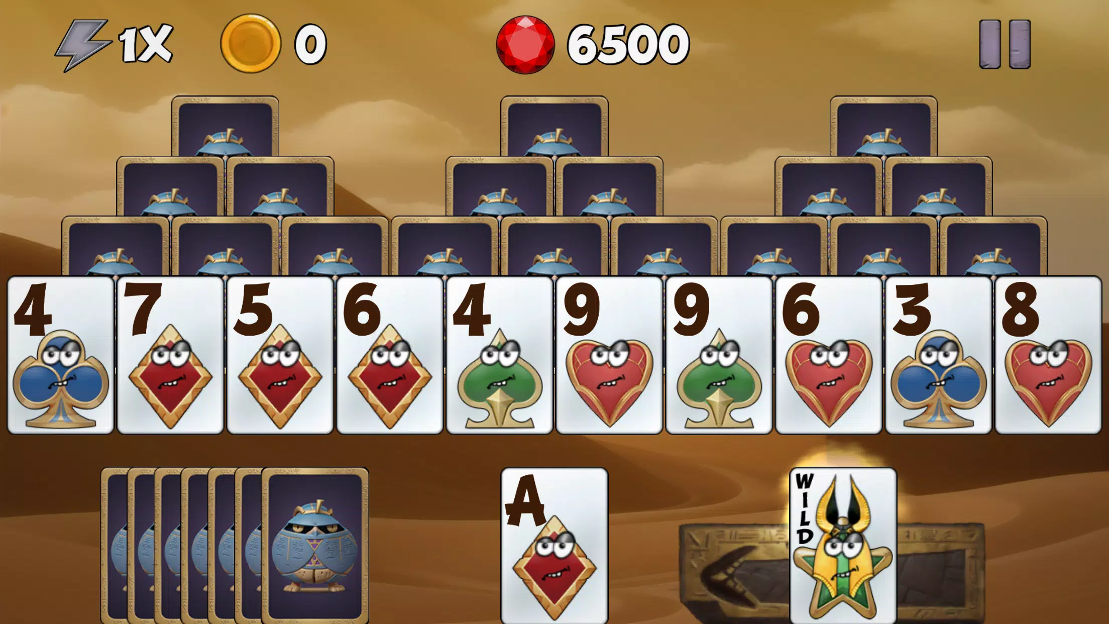 Tricky Tut Solitaire Capture d'écran 1