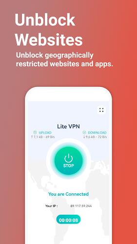 Lite VPN - Secure VPN Proxy Screenshot 2