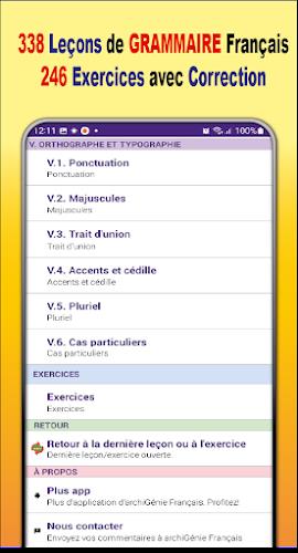 Grammaire Français + Exercices स्क्रीनशॉट 2