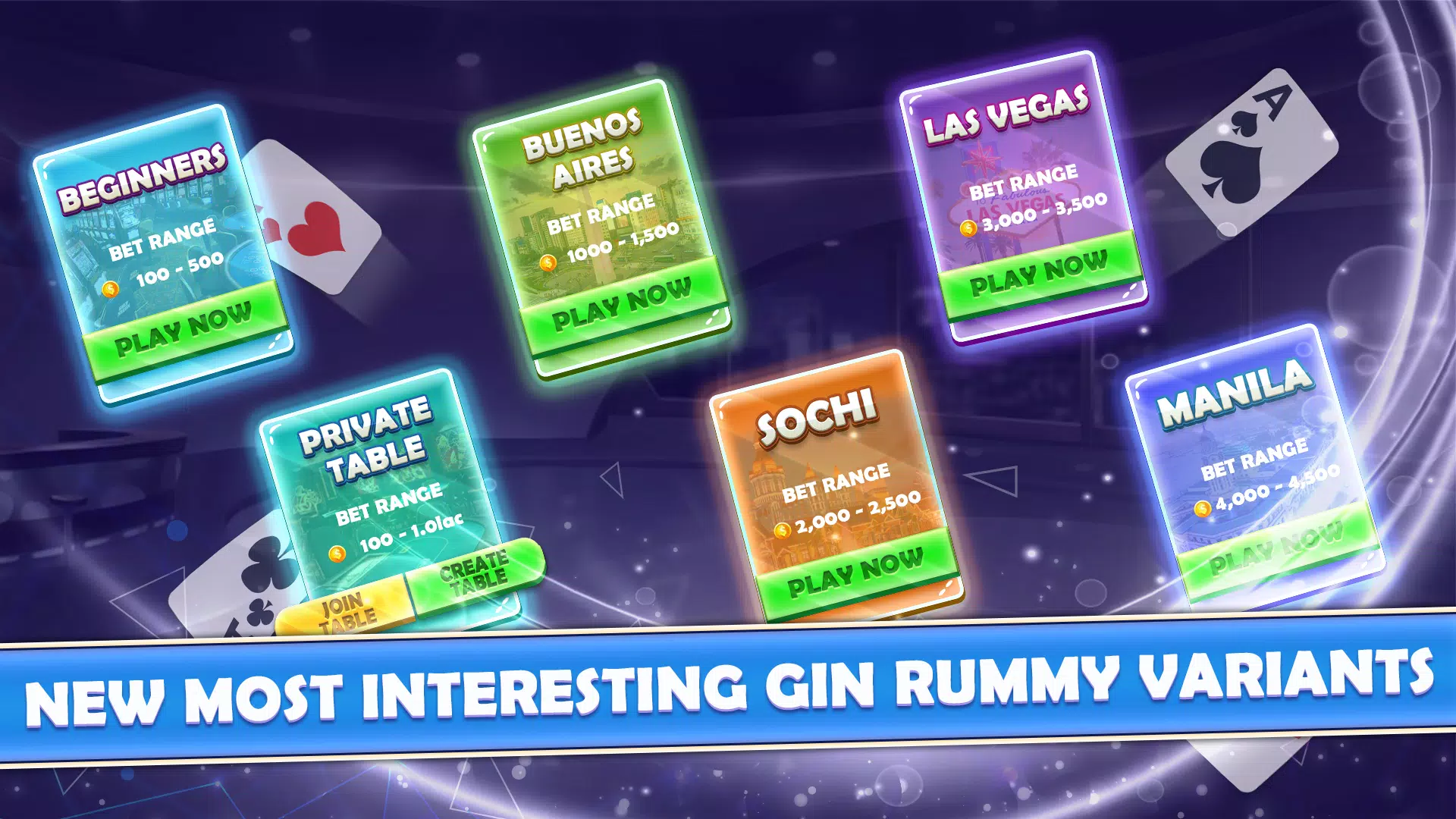 Gin Rummy Multiplayer ဖန်သားပြင်ဓာတ်ပုံ 2