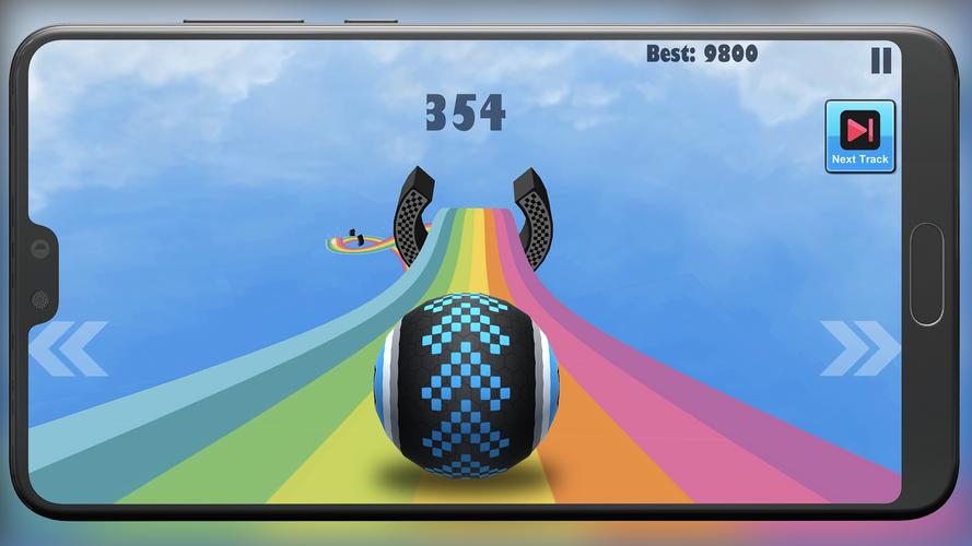 Rolling Ball Impossible road Schermafbeelding 1