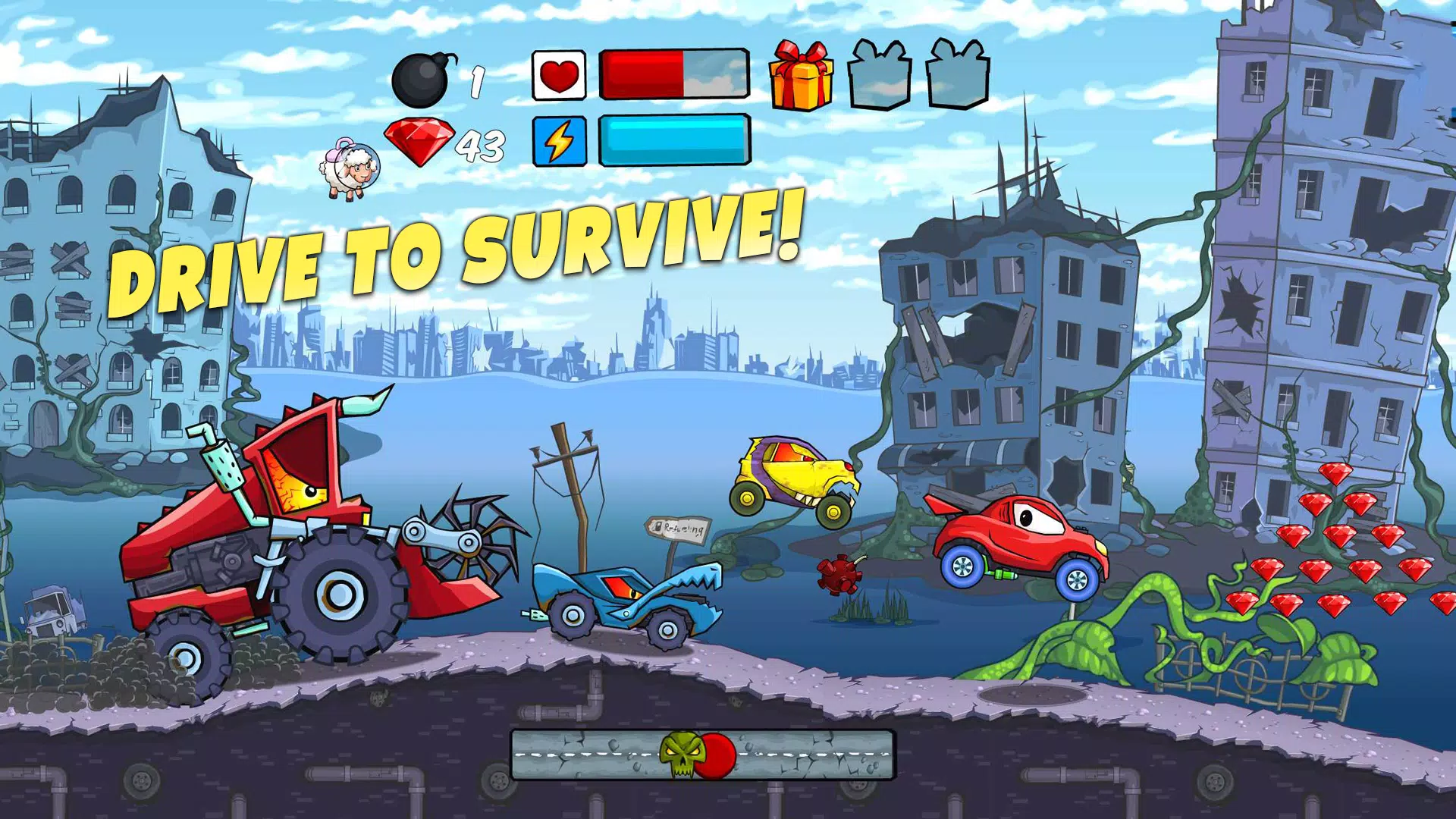 Car Eats Car - Apocalypse Race スクリーンショット 1