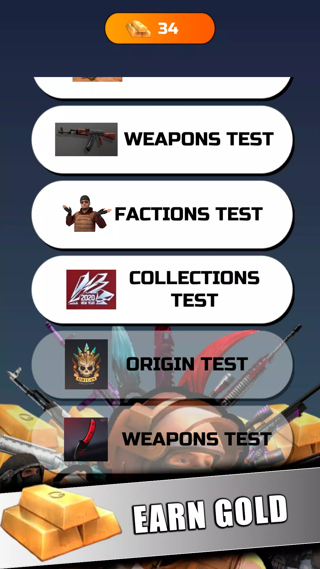 STANDOFF 2 - Mega Quiz Capture d'écran 3