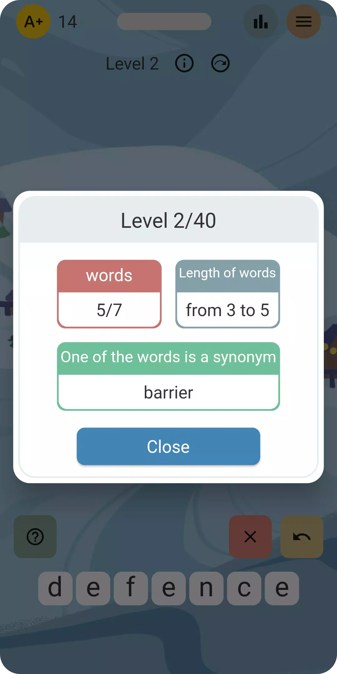 Words from word and contrary應用截圖第3張