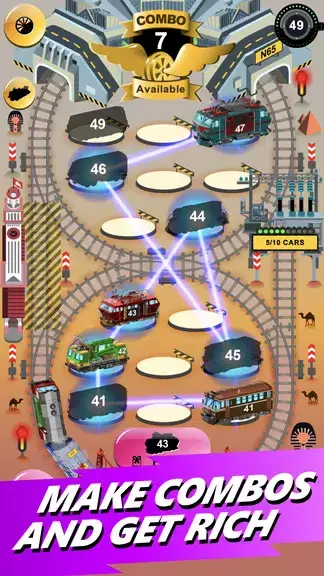 Train Merger Idle Train Tycoon Schermafbeelding 4